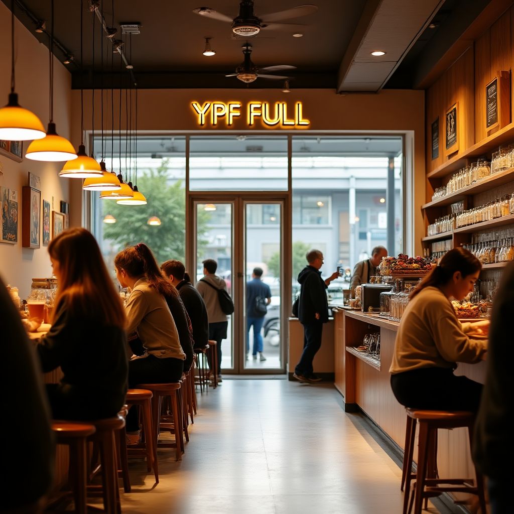 Interior de una tienda YPF Full